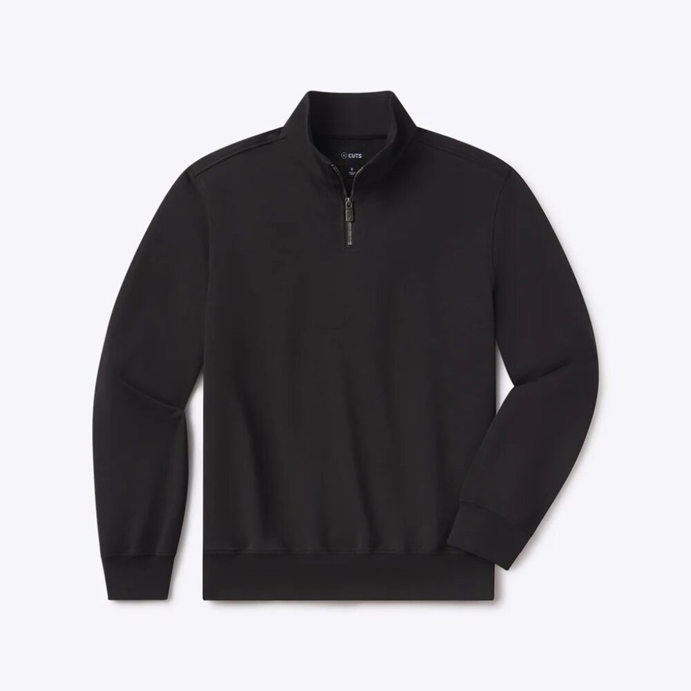 NEW Cuts Hyperloop Q-Zip Quarter Zip in Black